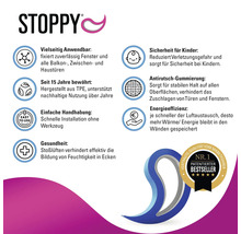 Stoppy produktinformation om användningsområden, säkerhet, material, hantering, hälsa och energieffektivitet