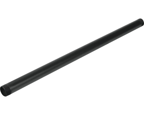 Svart stålrör med gänga