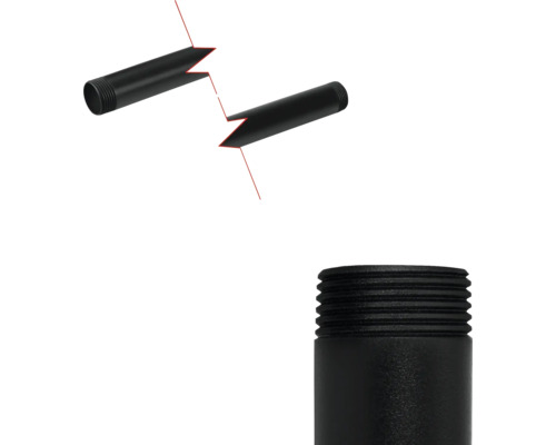 Gängrör för anslutning av rörledningar