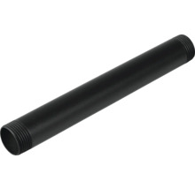 Svart stålrör med gänga