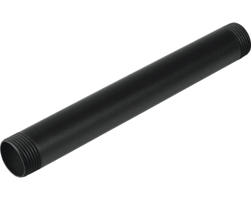 Svart stålrör med gänga