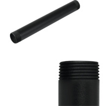 Svart stålrör med gänga