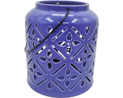 Dekorativ lykta med mönster och bärhandtag