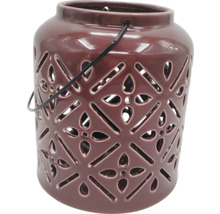 Dekorativ lykta i keramik med handtag