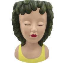 Blomkruka i form av ett flickhuvud