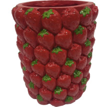Blomkruka med jordgubbsdesign