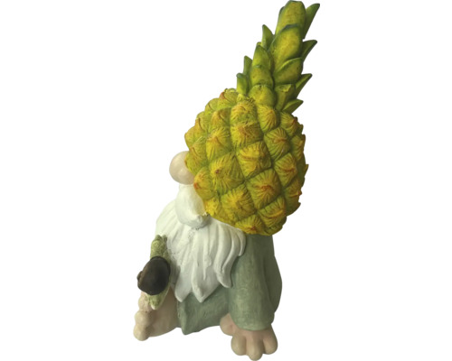 Trädgårdstomte med ananas hatt