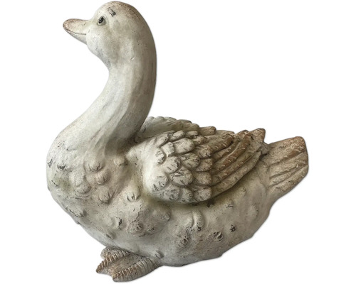 Dekorativ trädgårdsfigur anka av sten