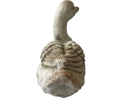 Dekorativ trädgårdsfigur gås av sten