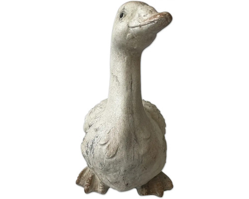 Dekorativ trädgårdsfigur av en gås