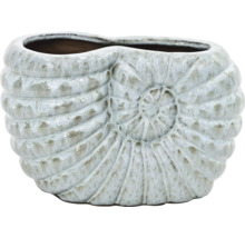 Dekorativ planteringsskål i snigelform