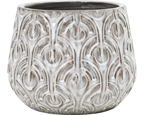 Dekorativ blomkruka med mönster