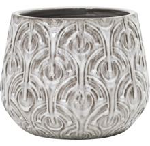 Keramisk blomkruka med mönster