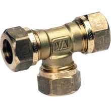 Mässing T-rör koppling för rör