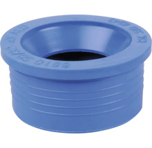 Blå rörkoppling i plast för sanitära applikationer