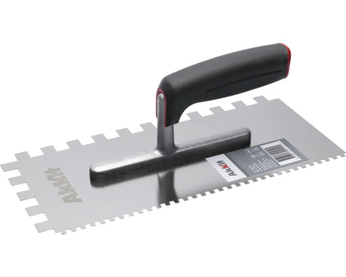 Tandspackel med grått handtag för kakelarbete