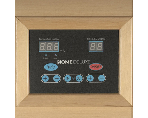 HOME DELUXE styrenhet för bastu med temperatur- och tidsdisplay