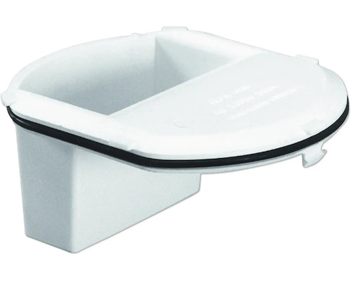 Vit vattenlås för diskho