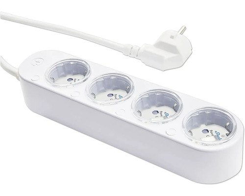 Grenuttag med fyra uttag och stickpropp