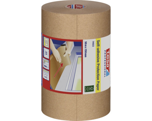Tesa Professional Självhäftande skyddspapper rulle, 50 meter gånger 150 millimeter