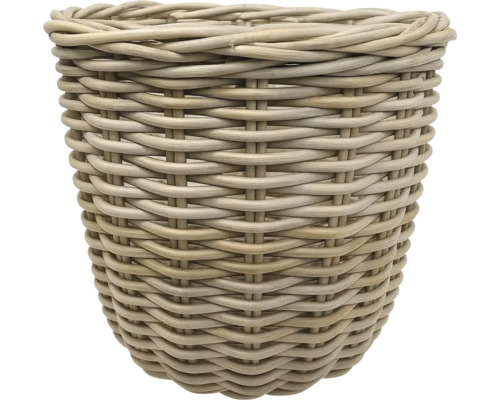 Planteringskorg Leah naturfiber Ø28x28cm brun Flätad korg av rotting