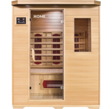 Home Deluxe bastu av trä med styrelement och glasdörr