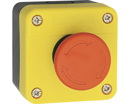 Nödstoppsknapp med vridfunktion