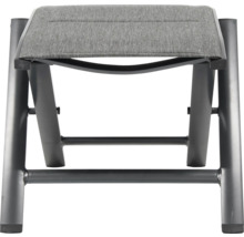 Fotpall med tygklädsel och metallram