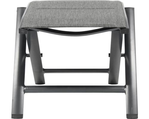 Fotpall med tygklädsel och metallram