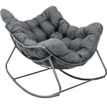 Gungstol med metallram och vadderad klädsel