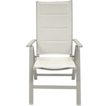 Trädgårdsstol av aluminium och textil