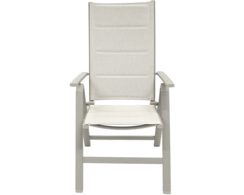 Trädgårdsstol av aluminium och textil