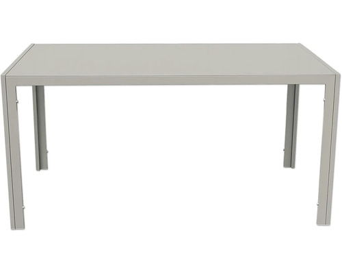 Trädgårdsbord GARDEN PLACE Eve alumium/glas 150x90x72,5cm beige Rektangulärt trädgårdsbord med ram