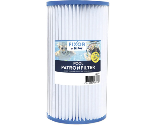 Fixor poolpatronfilter, ytterdiameter 108 mm, höjd 200 mm