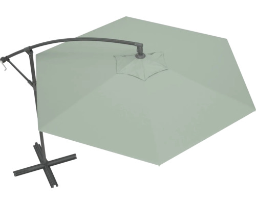 Parasoll med fri arm och fotkryss