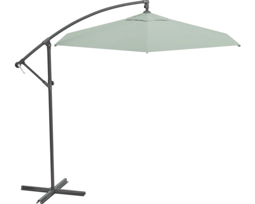 Fristående parasoll med kryssfot för trädgården