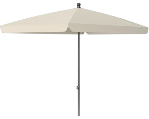 Parasoll SOLUNA Cannes Push Up 140x210cm polyester ecru Trädgårdsparasoll med rak mast