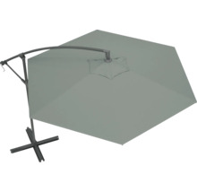 Fristående parasoll med kryssfot för trädgården