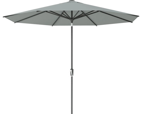Parasoll SOLUNA Ø300cm polyester (PES) mörkgrå Grått parasoll för utomhusbruk