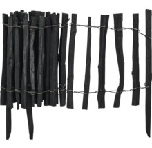 Trästaket med tråd för trädgården