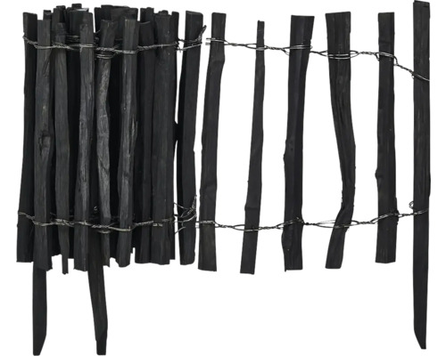 Trästaket med tråd för trädgården