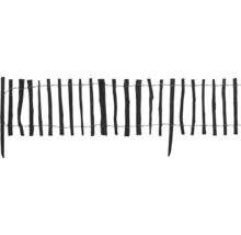 Svart trästaket med tråd