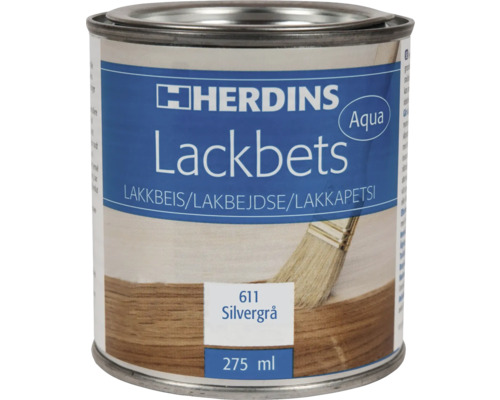 Lackbets HERDINS aqua 607 brun 275ml Herdins Lackbets Aqua, silvergrå, 275 ml