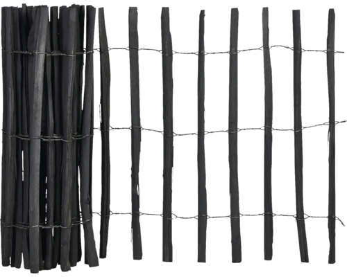 Hasselstaket 500x90cm antracit Trästaket rulla för trädgården