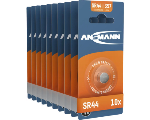 Tio Ansmann SR44 knappcellsbatterier i förpackning