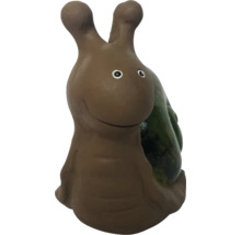 Dekorativ trädgårdsfigur snigel av keramik