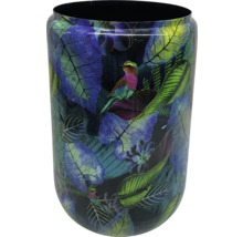 Blomkruka med fågel- och bladmönster