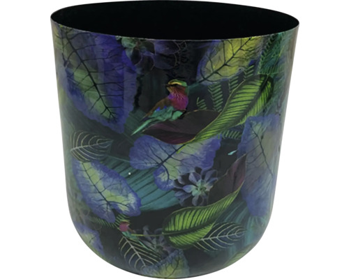 Blomkruka med fågel- och bladmönster
