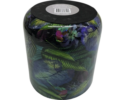 Blomkruka med växtmönster