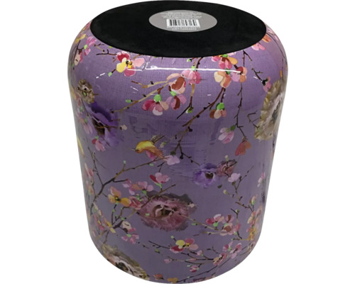 Pall med blommönster och fågelmotiv